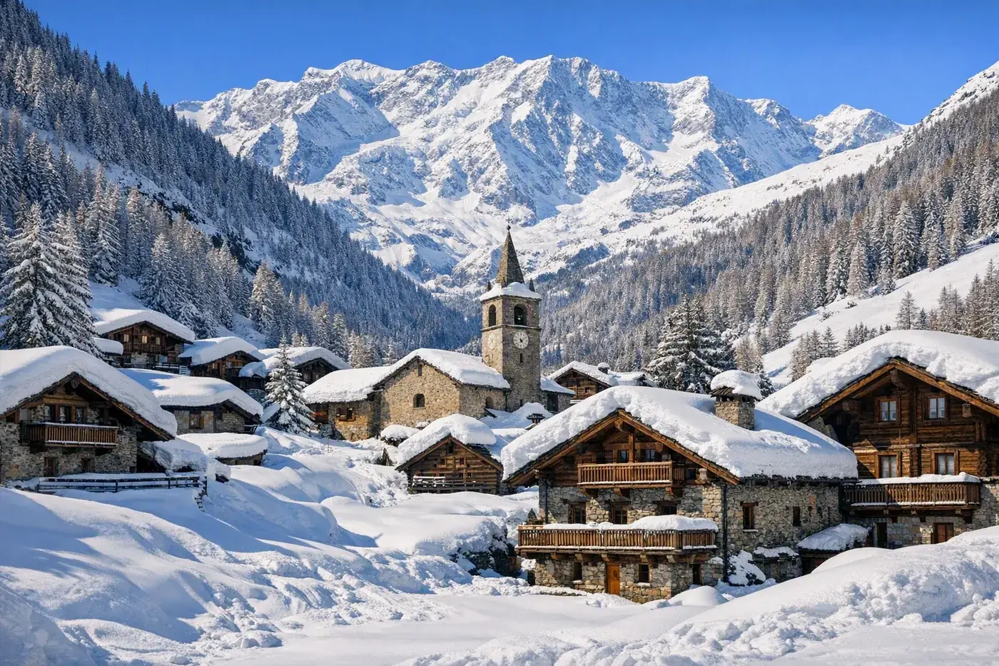 Skiferie i Champoluc i Italia