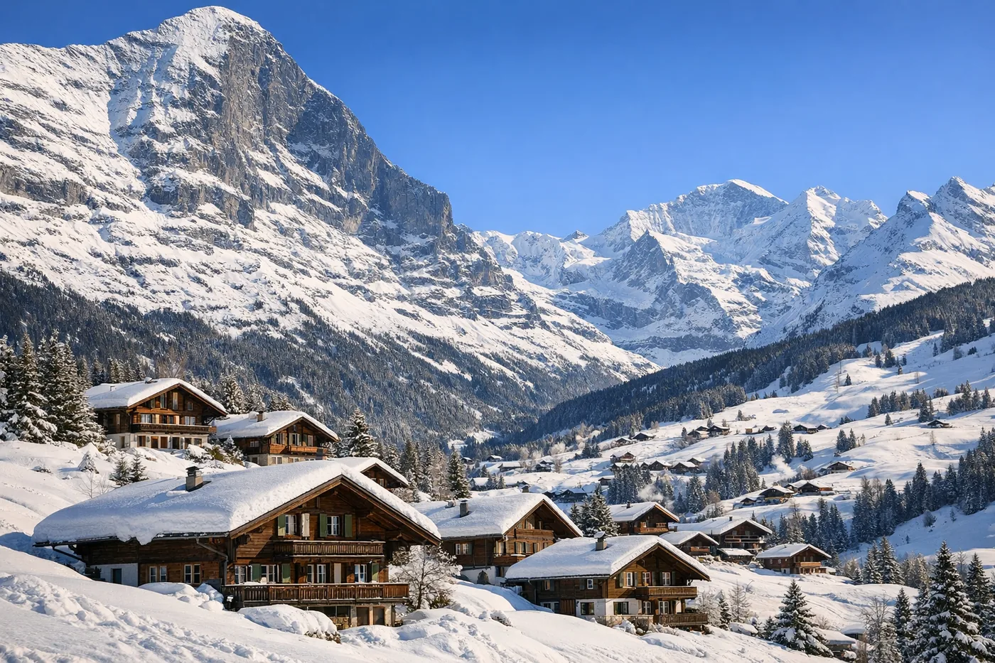 Skiferie i Grindelwald i Sveits