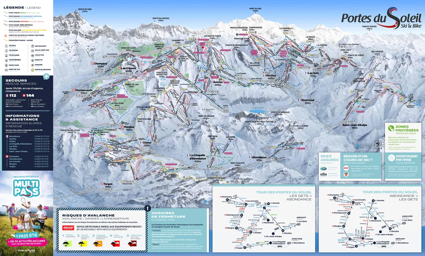 Løypekart Avoriaz