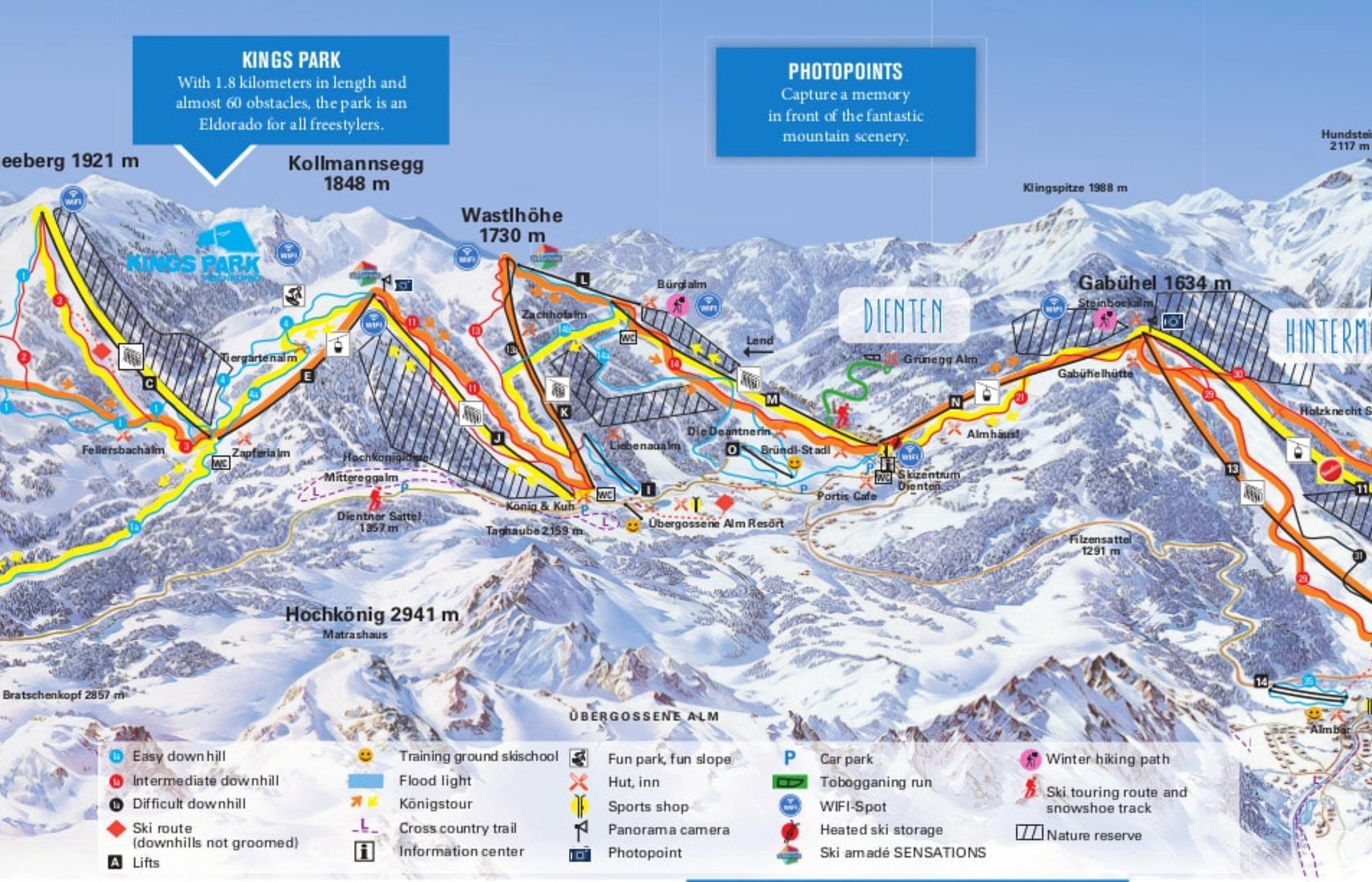 Løypekart over Maria Alm