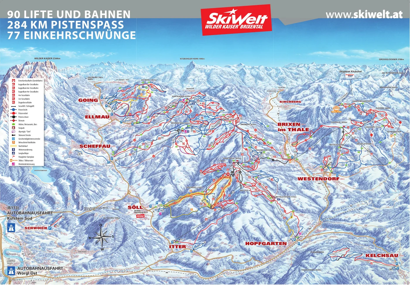 Løypekart Westendorf