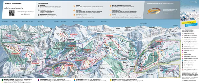 Løypekart Adelboden