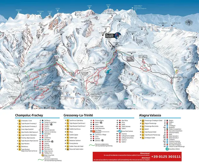 Løypekart Champoluc