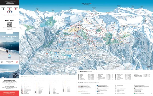Løypekart Crans-Montana