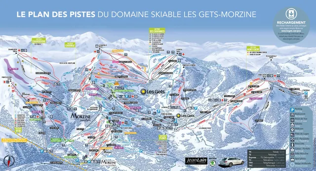 Løypekart Morzine