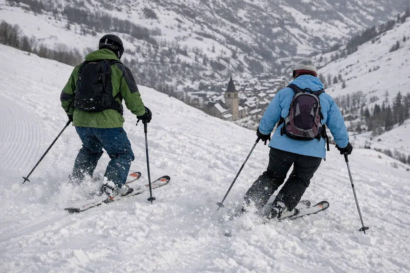 Skikjøring i Valloire