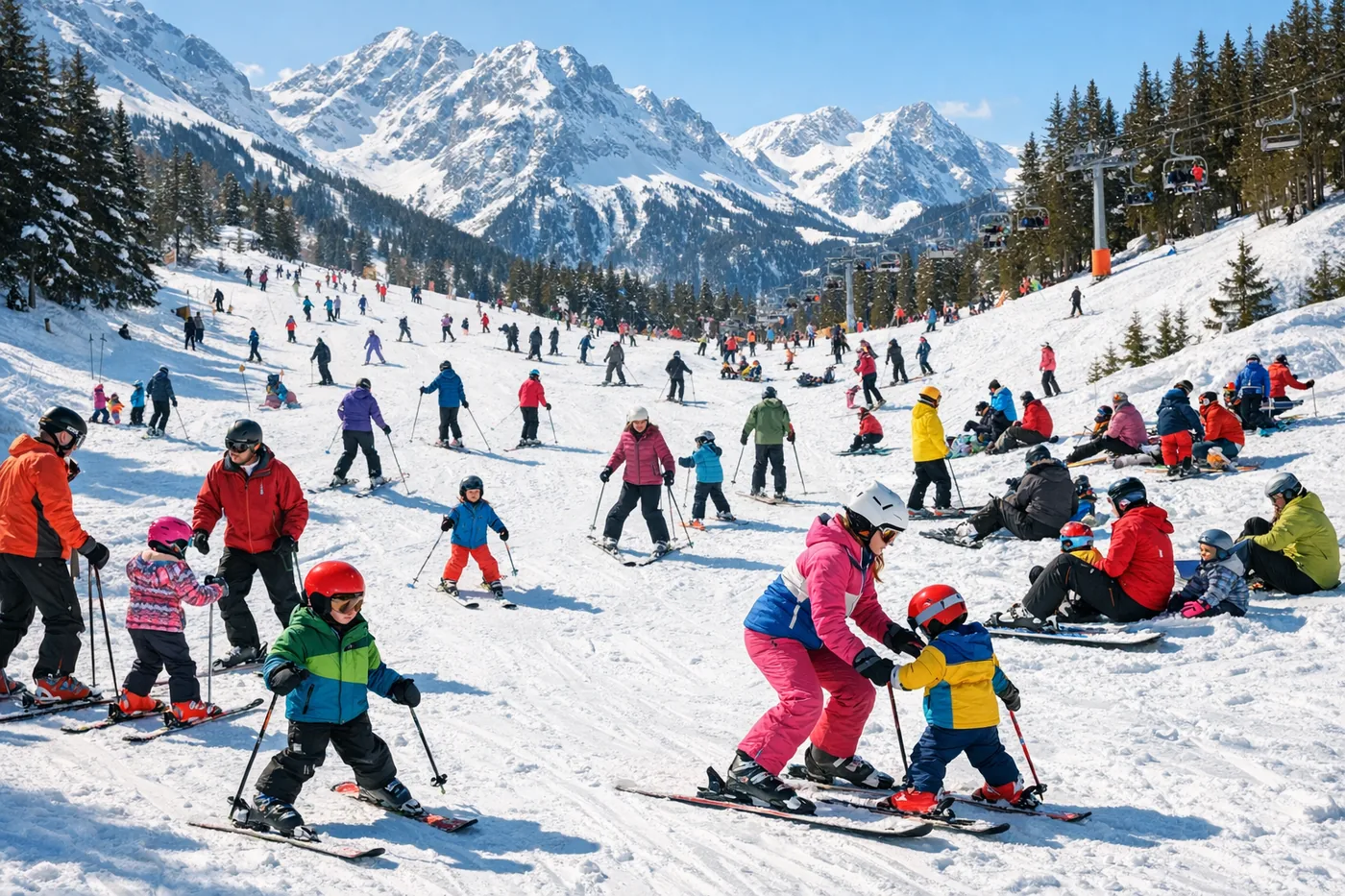 Skiferie i vinterferien