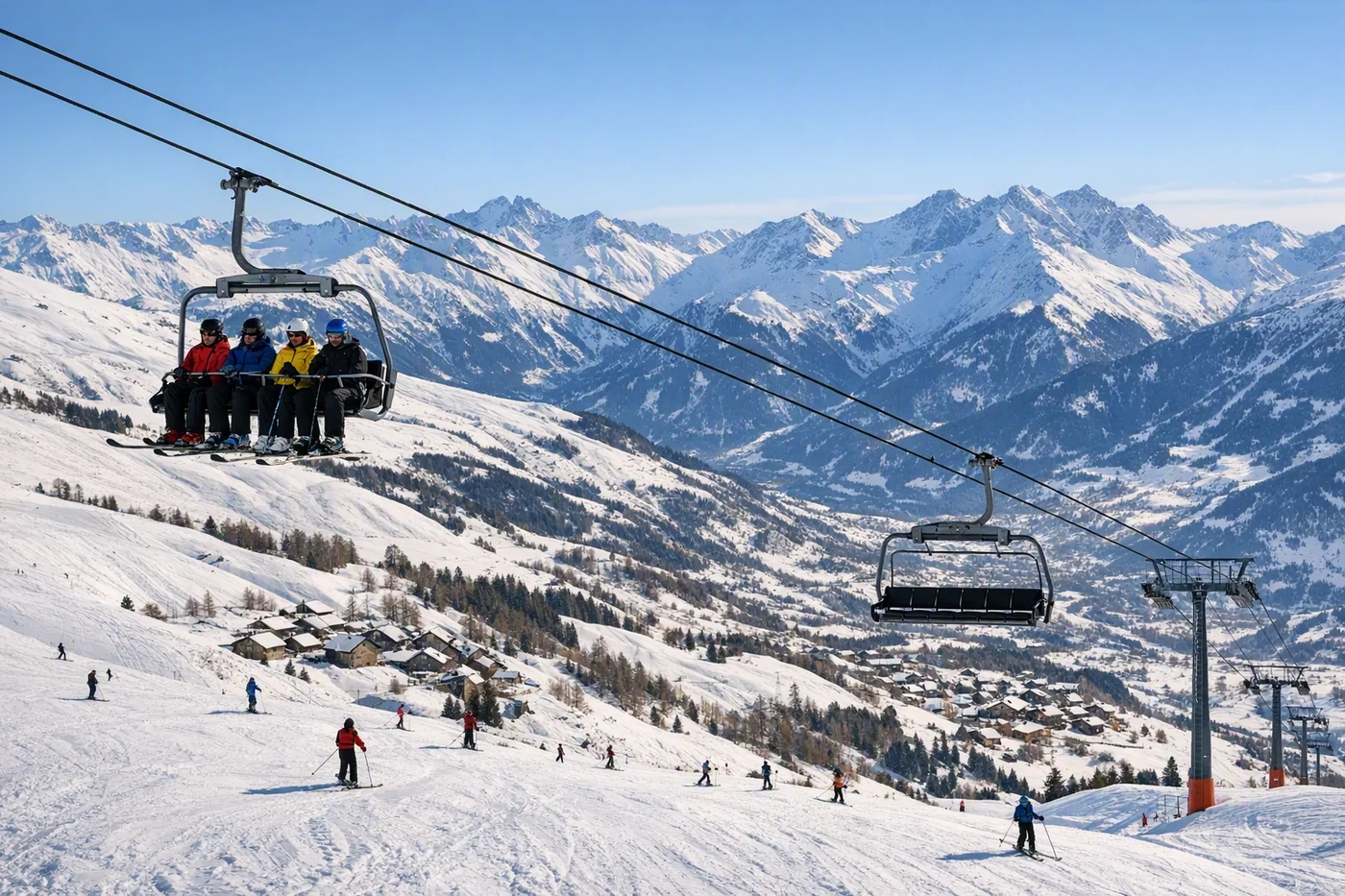 Skiferie i Les Sybelles i Frankrike